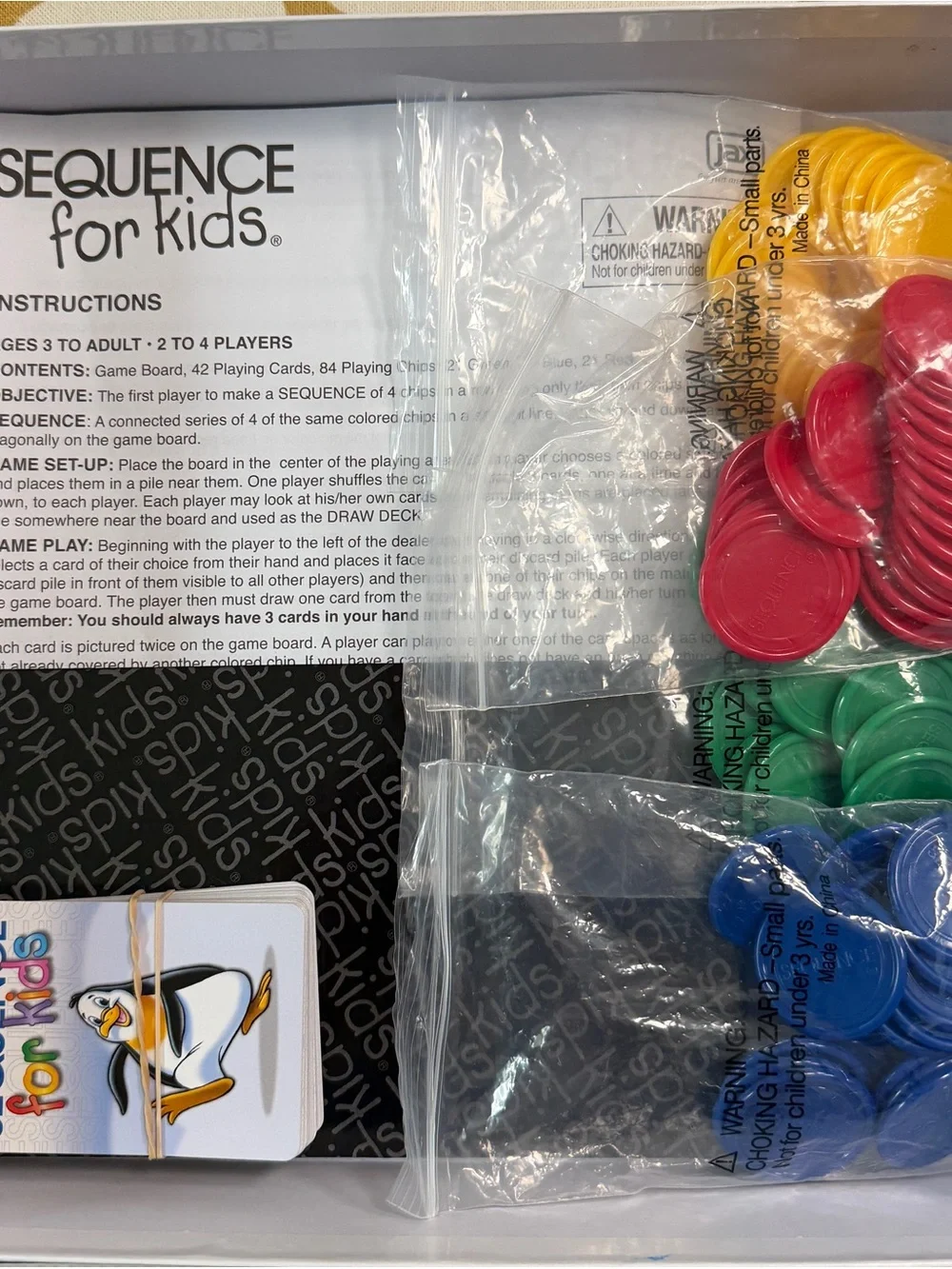 SEQUENCE for kids board game. Like new. Ages 3 and up